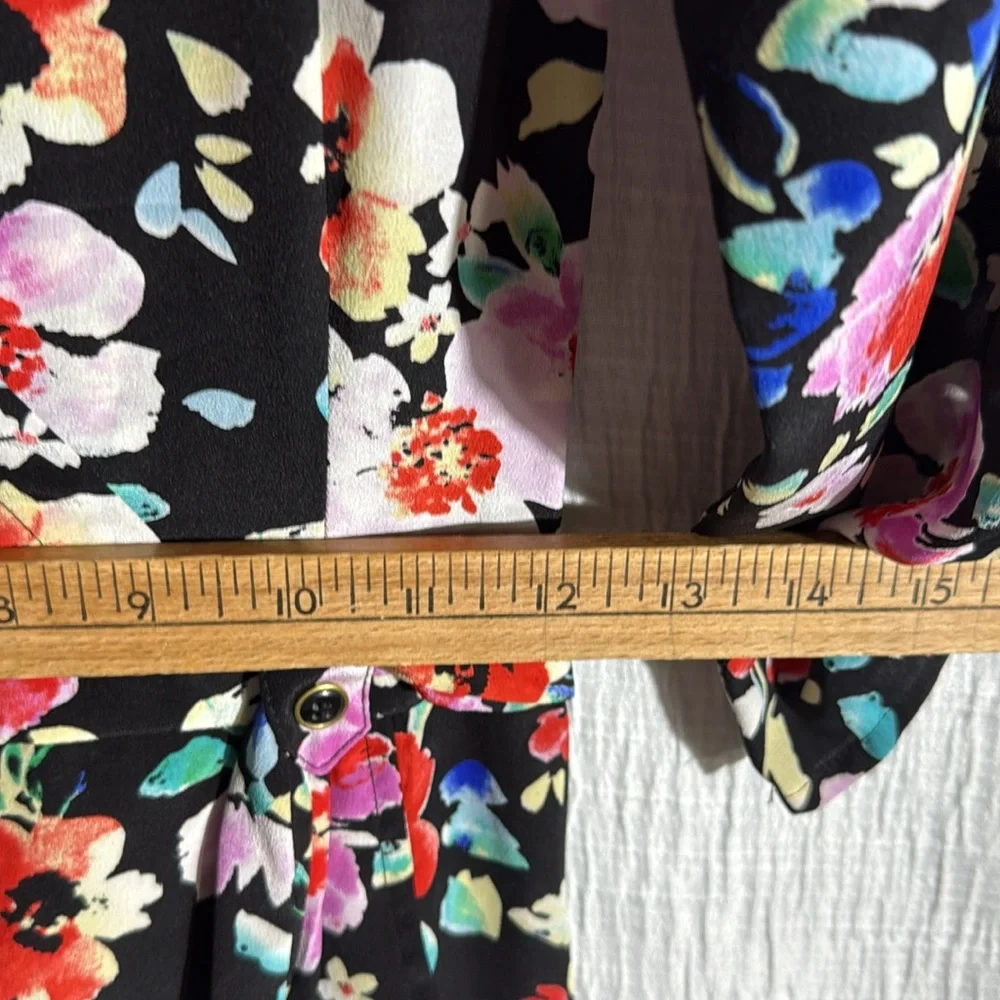 YUMI Kim Floral Silk Romper‎ size small